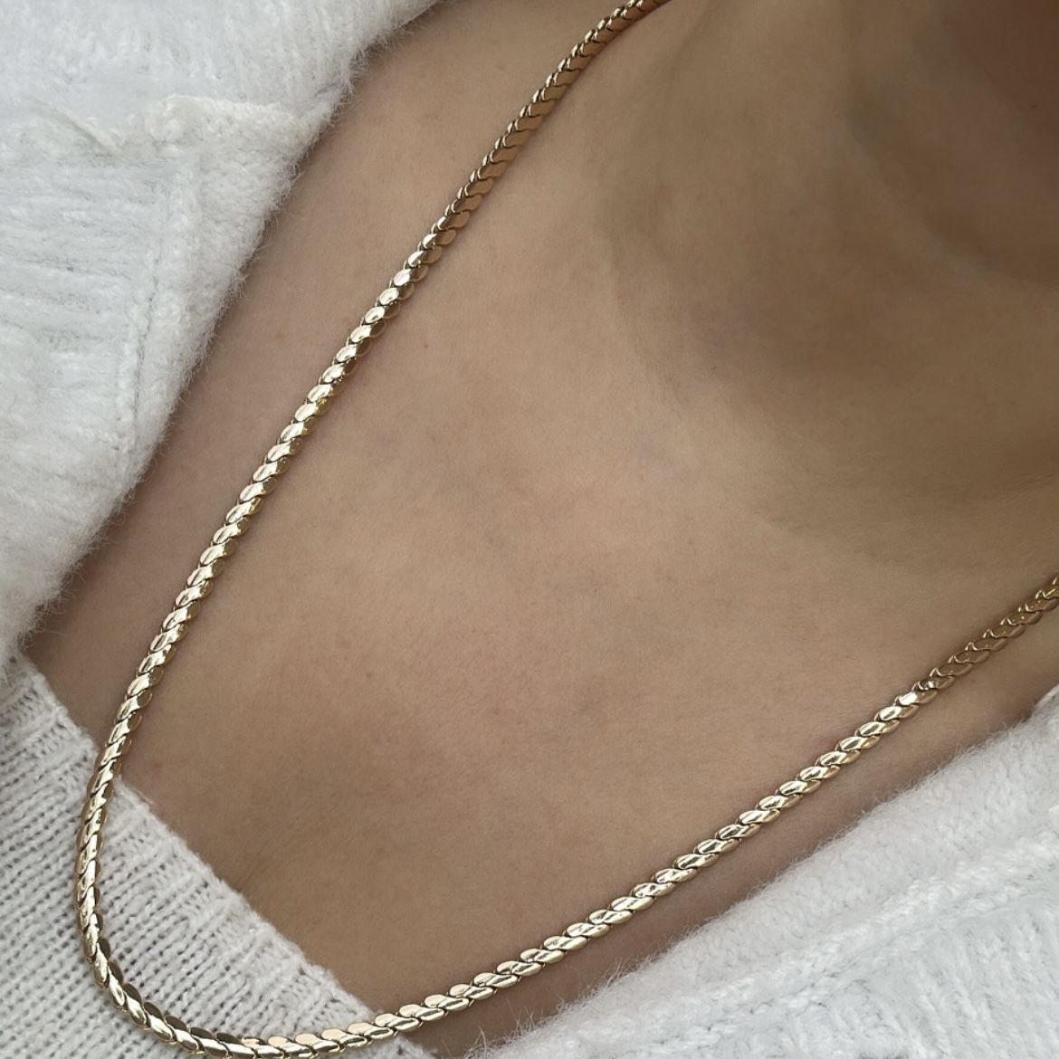 Vip Seri Yassı Zincir Kolye 60 cm