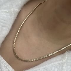 Vip Seri Yassı Zincir Kolye 50cm