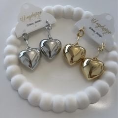 Özel Seri Kalp Plaka Küpe