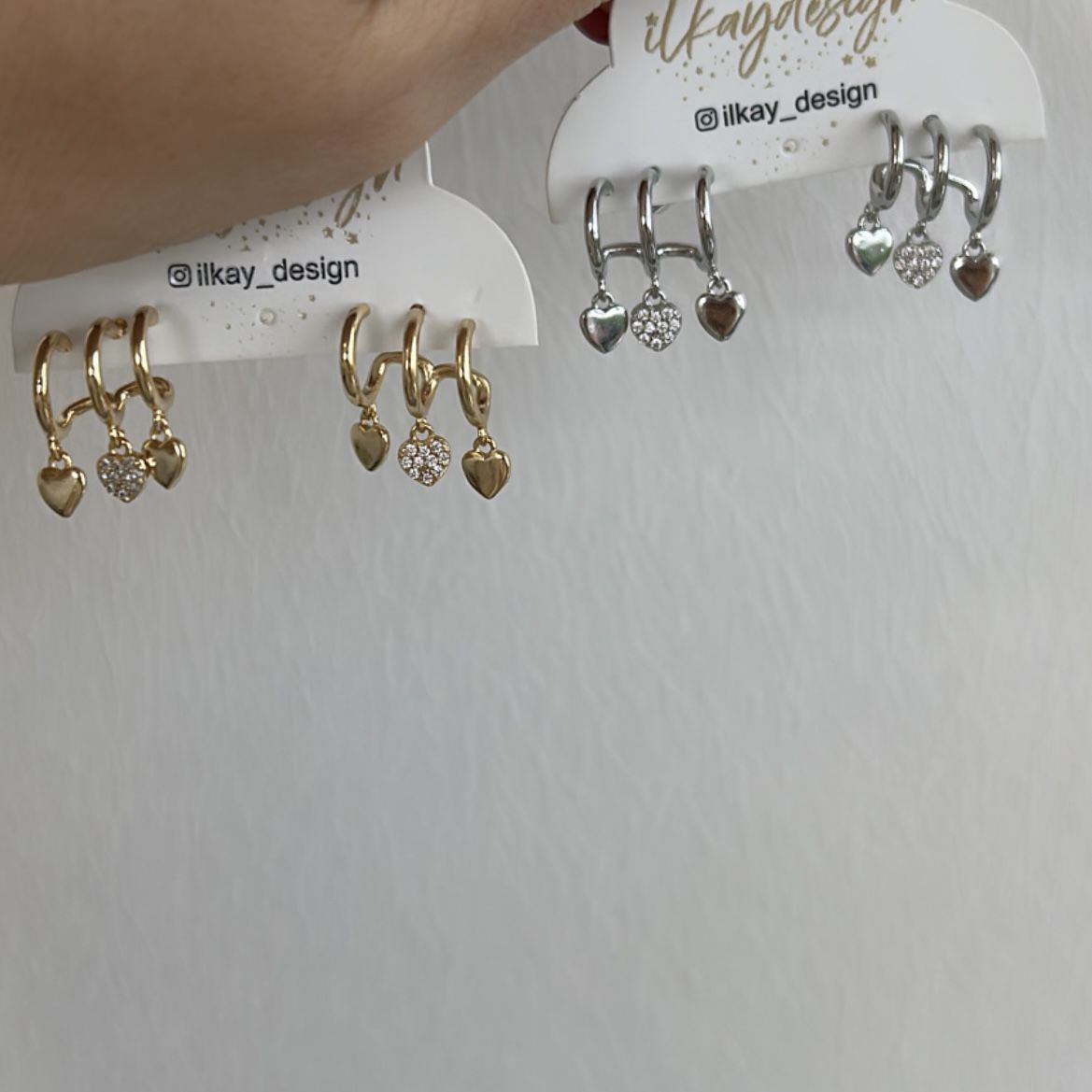 Özel Seri Çoklu Görünüm Yıldızlı Küpe