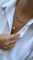 Özel Seri Su Yolu Zincirli Charmlı Kolye 60cm