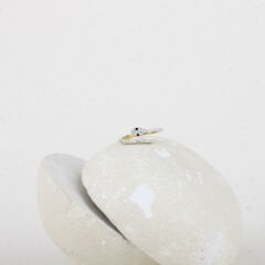 Çelik Zirkon Taşlı Snake Yüzük