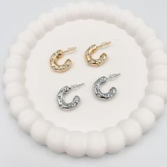 Özel Seri Zirkon Taşlı Halka Küpe 1,5cm