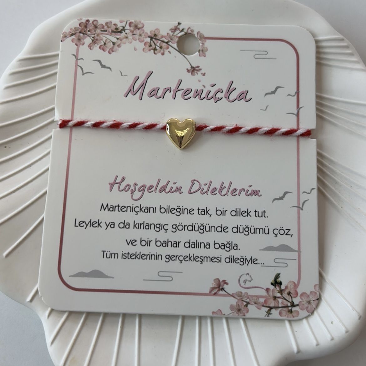 Gold Kalpli Marteniçka Bileklik ( AYARLI)