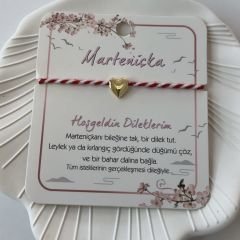 Gold Kalpli Marteniçka Bileklik ( AYARLI)