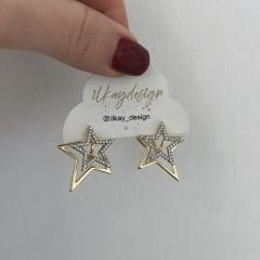 Özel Seri Zirkon Taşlı Yıldız Küpe