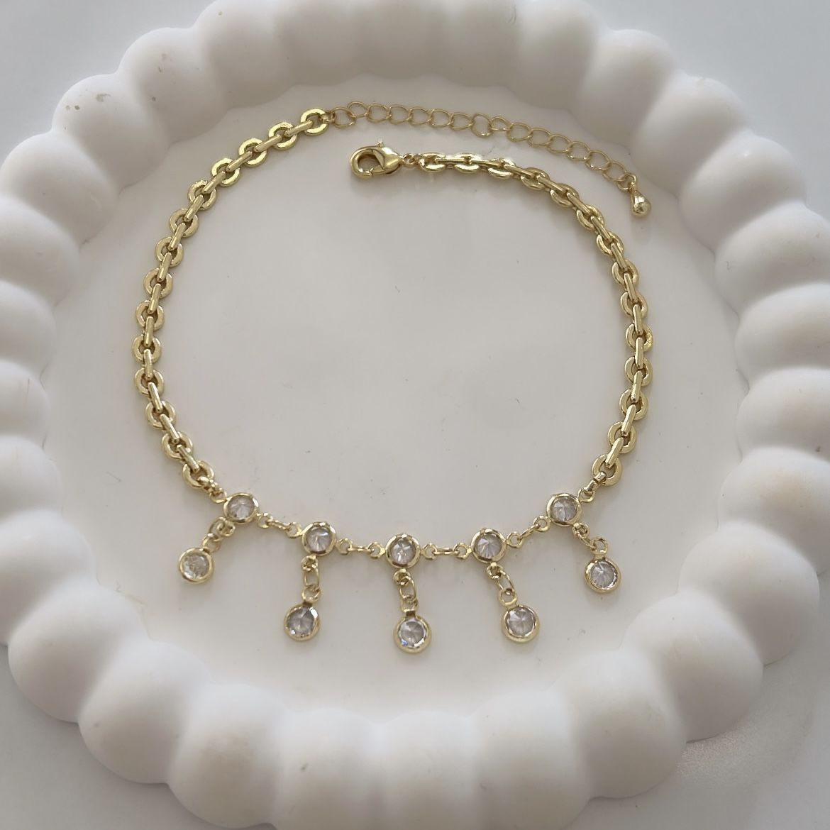 Özel Seri Taşlı Sallantılı Halhal 26cm