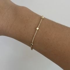 Özel Seri Zirkon Taşlı Küp Detaylı Su Yolu 17cm