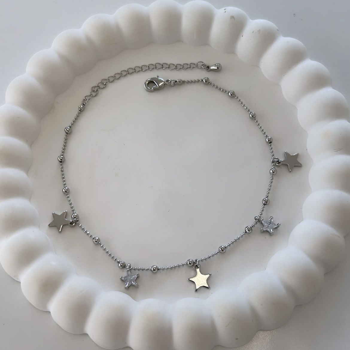 Özel Seri Taşlı Yıldızlı Halhal 25cm