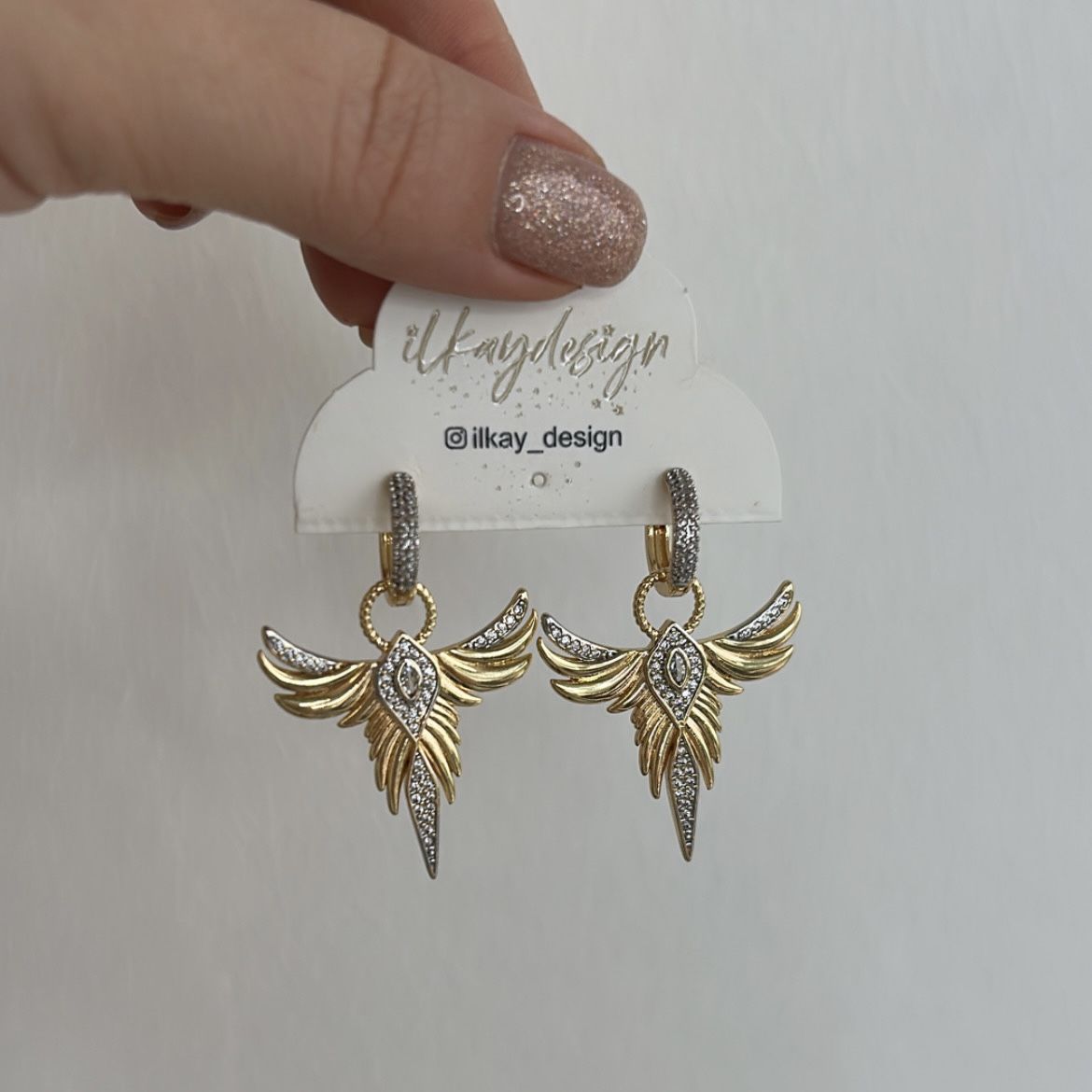 Özel Seri Zirkon Taşlı Anka Kuşu Küpe