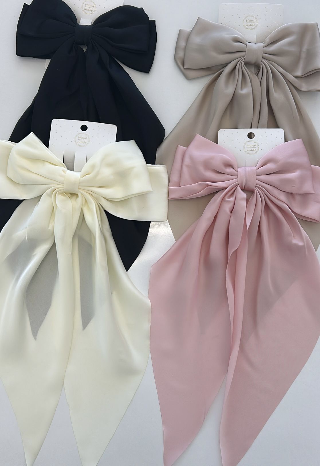 Saten Kumaş Fiyonklu Toka