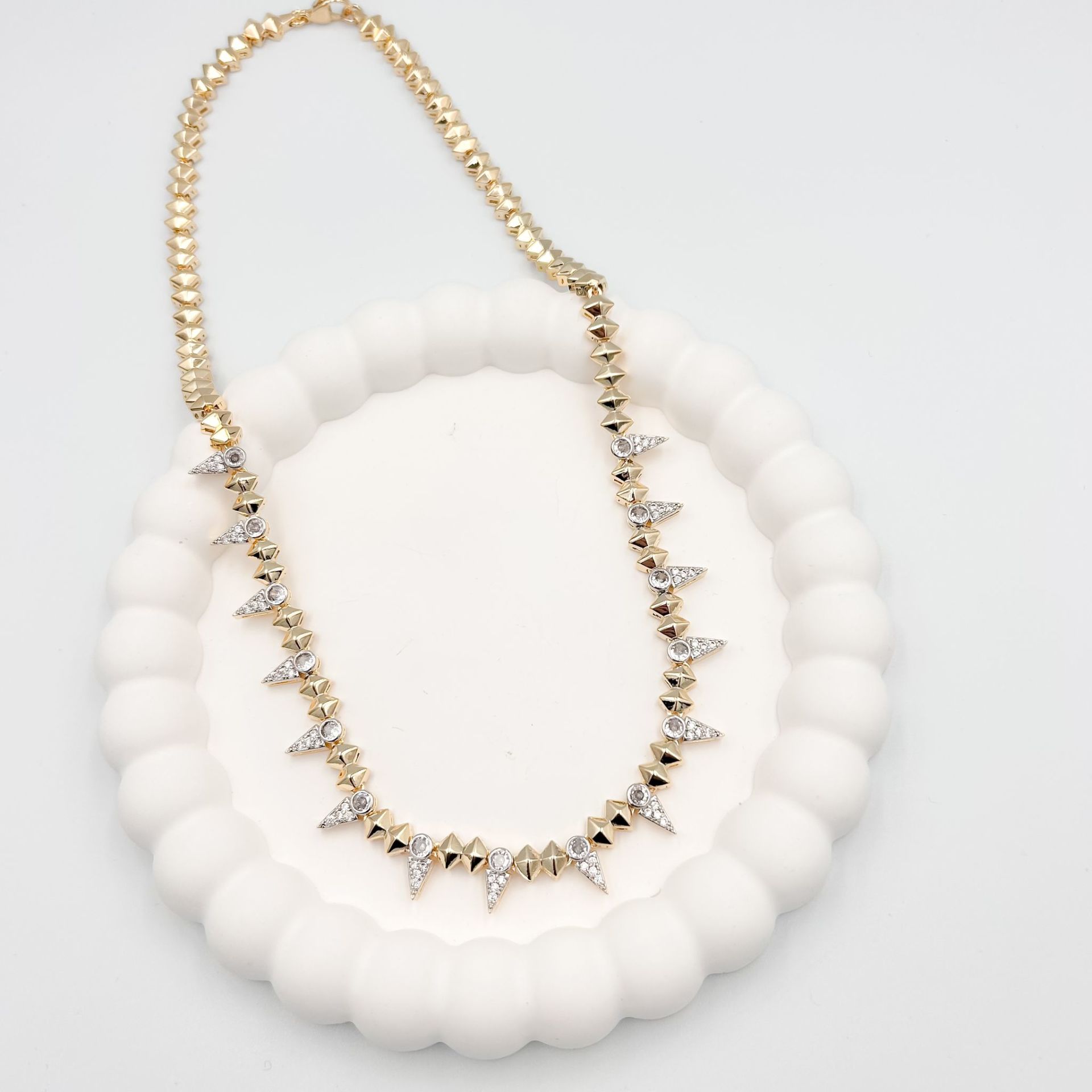 Özel Seri Zirkon Taşlı Kolye 47cm