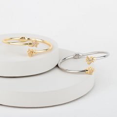 Özel Seri Zirkon Taşlı Yıldız Kelepçe 17cm