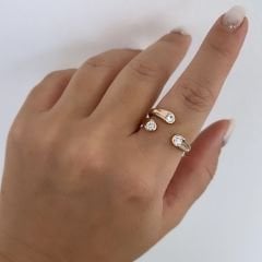 Vip Seri 3 taşlı Yüzük