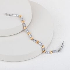 Özel Seri Zirkon Taşlı  Xo Su Yolu Bileklik 19cm