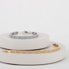 Özel Seri Zirkon Taşlı Bileklik 17cm