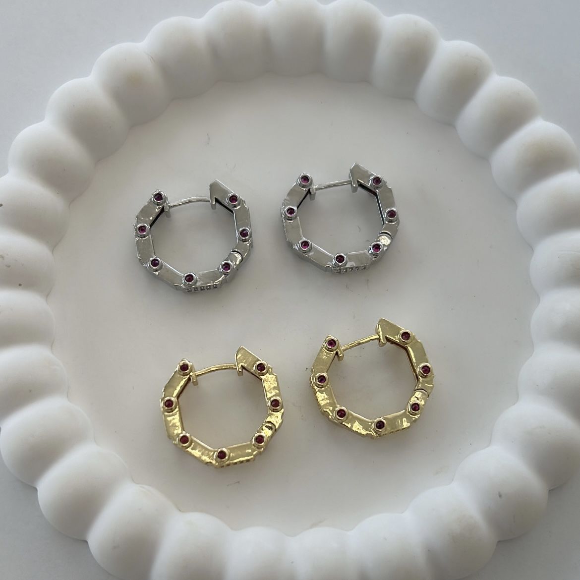 Özel Seri Altıgen Küpe 2cm