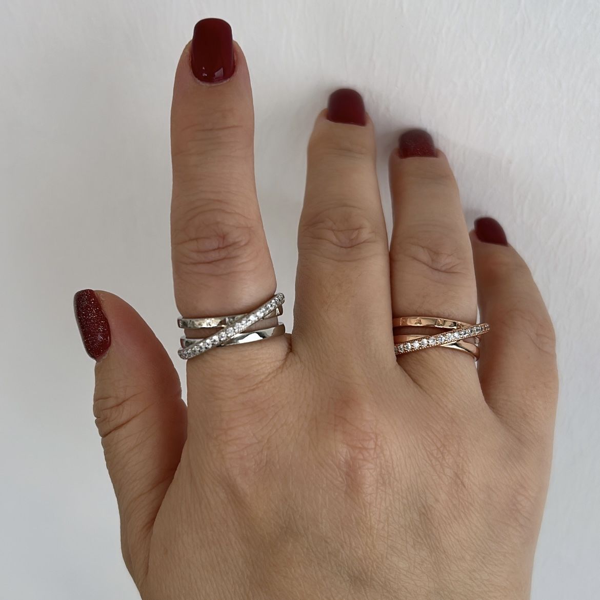 Özel Seri Zirkon Taşlı  Sarmal Yüzük