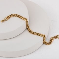 Çelik Zincir Bileklik 22cm