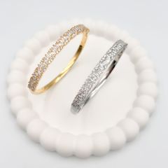 İthal Zirkon Baget Taşlı Kelepçe 17 cm