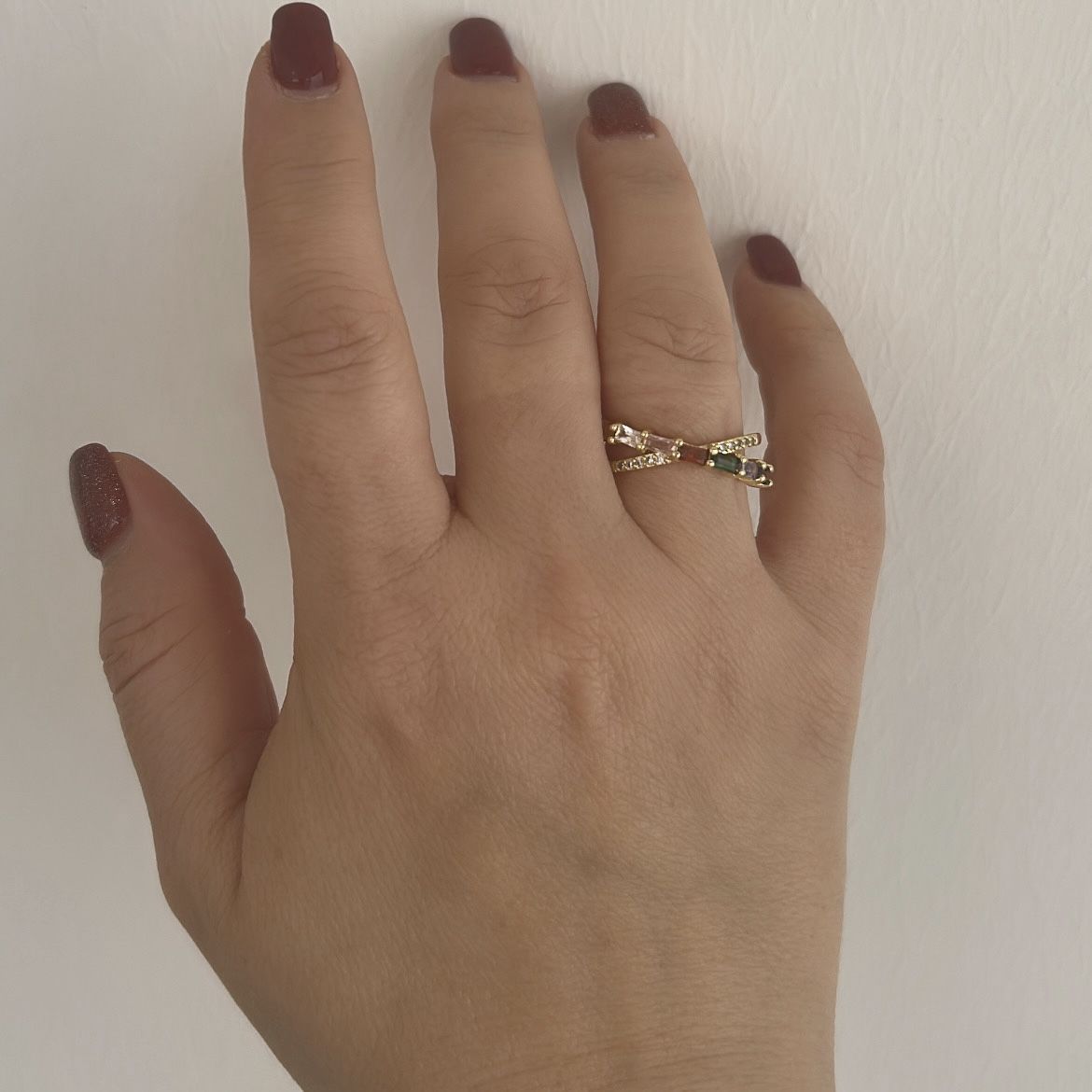 Özel Seri Zirkon Renkli Taşlı Yüzük Ayarlı