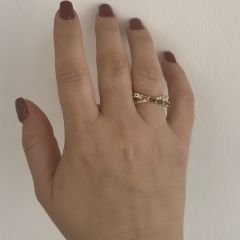 Özel Seri Zirkon Renkli Taşlı Yüzük Ayarlı