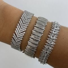 Özel Seri Zirkon Taşlı Ray Bileklik 18 cm
