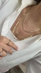 Özel Seri Gold Ay Yıldız Kolye 60cm