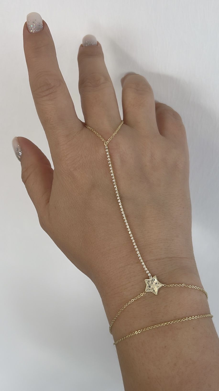 Özel Seri Gold Zirkon Taşlı Yıldızlı Şahmeran