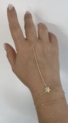 Özel Seri Gold Zirkon Taşlı Yıldızlı Şahmeran