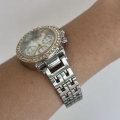 Zirkon Taşlı Roma Rakamlı Saat