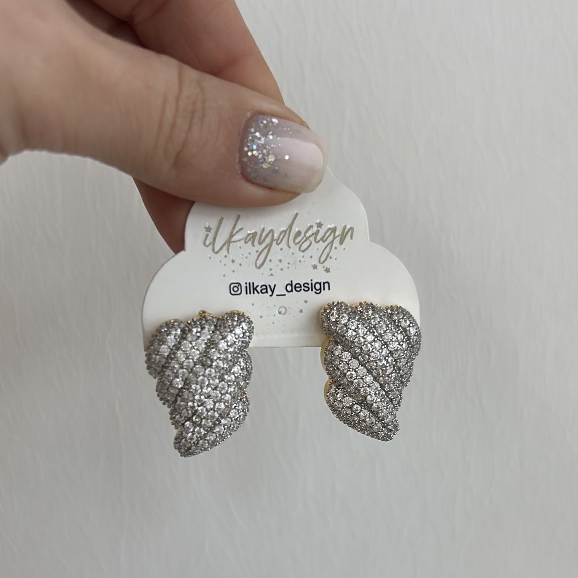 Özel Seri Zirkon Taşlı Küpe 2cm