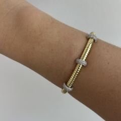 Özel Seri Zirkon Taşlı Kelepçe 17cm