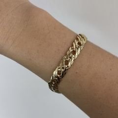 Vip Seri 14K Gold Kalın Zincir Bileklik 19 cm
