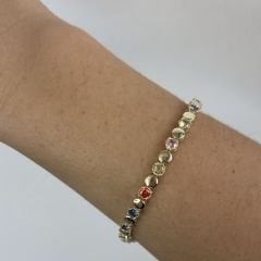 Özel Seri Renkli Taşlı Bileklik 19 cm