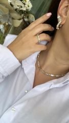 Özel Seri Zirkon Taşlı Halka Küpe 2cm