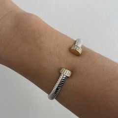 Özel Seri Zirkon Taşlı Kelepçe 17cm