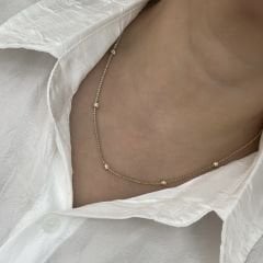 Özel Seri Gold Dorikalı Su Yolu Kolye 45cm