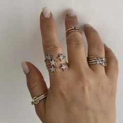 Özel Seri Çoklu Yıldızlı Yüzük (AYARLI)