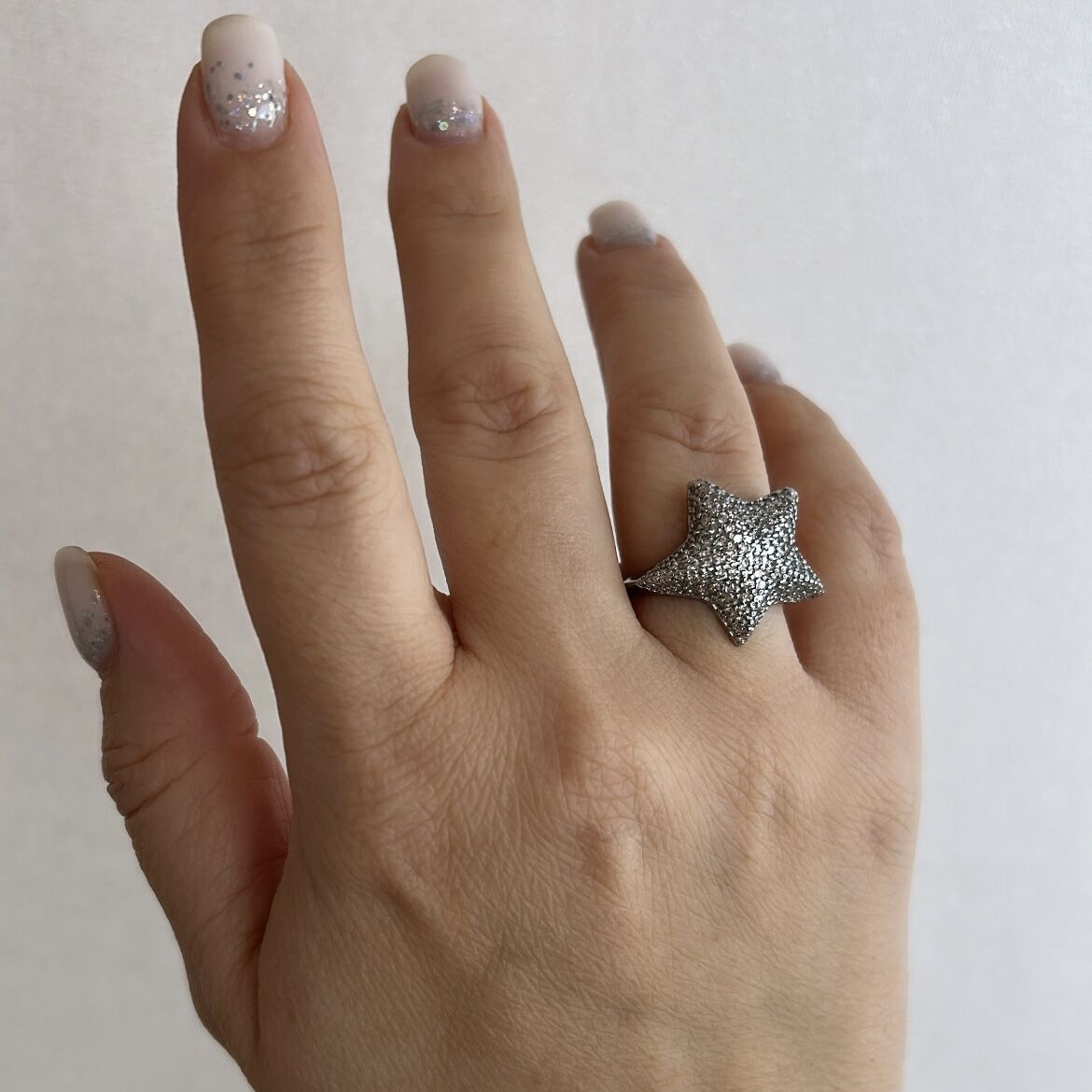 Özel Seri Zirkon Taşlı Yıldız Yüzük (ayarlı)