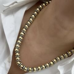 Özel Seri Gold Boncuklu Kolye 45 cm