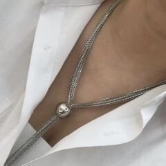 Özel Seri Zincirli Püskül Kolye 50cm