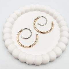 Özel Seri Tasarım Halka Küpe 4 cm