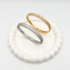 İthal Zirkon Taşlı Kelepçe 17 cm