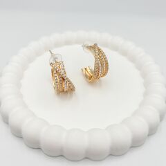 Özel Seri Çoklu Halka Küpe 2,5 cm