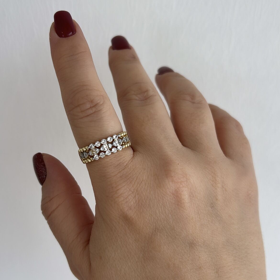 Özel Seri Zirkon Taşlı Yüzük (ayarlı)