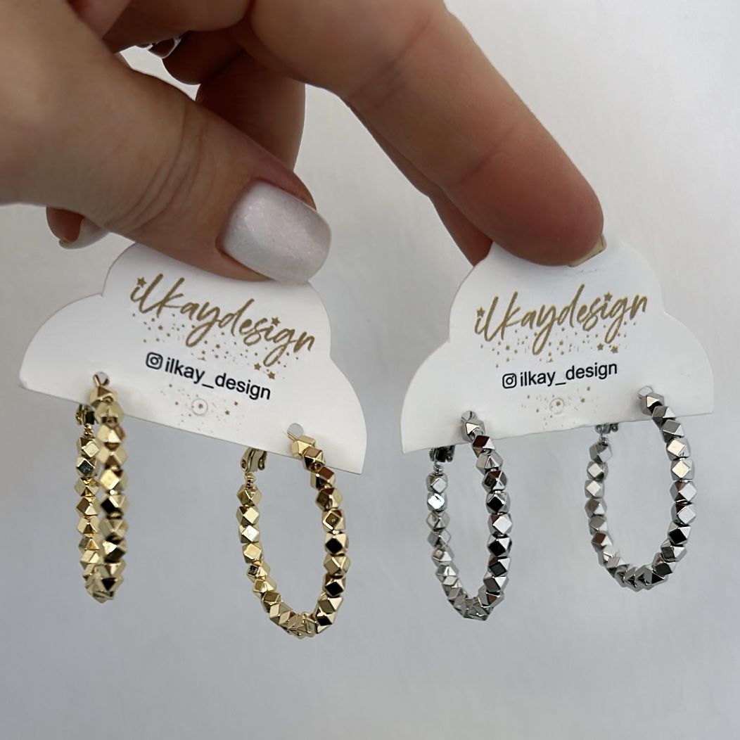 Özel Seri Küp Halka Küpe 3cm